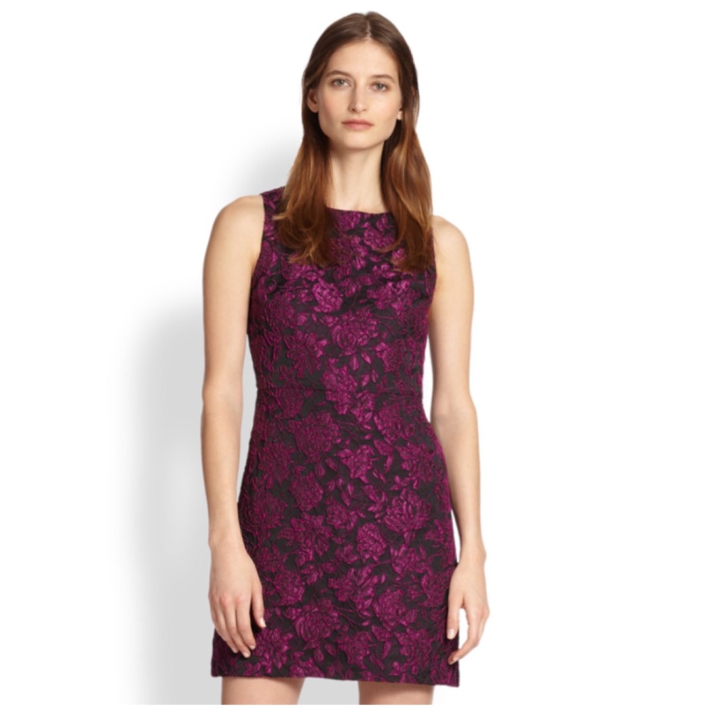 Alice + Olivia Eli Purple Floral Sheath Dress 12